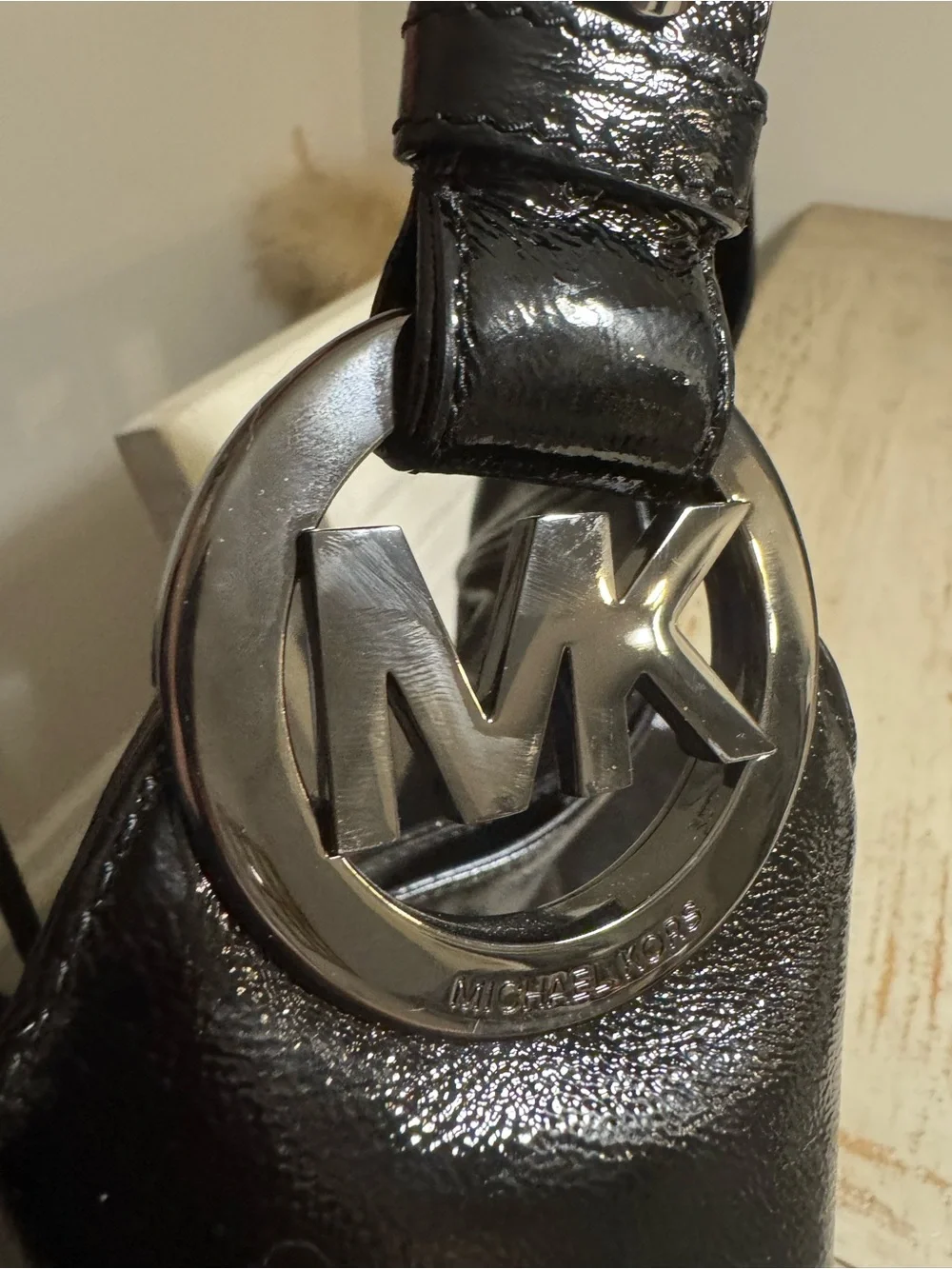 Michael Kors Black Leather Shoulder Hobo Bag very clean no callouts no scratches